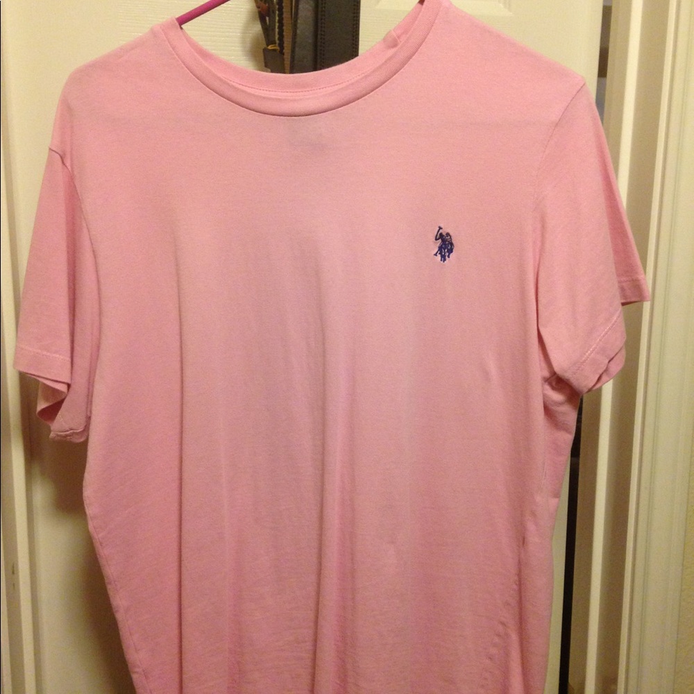 Pink polo t shirt